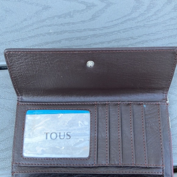 TOUS Leather Wallet Multicolor NWOT - Picture 7 of 8